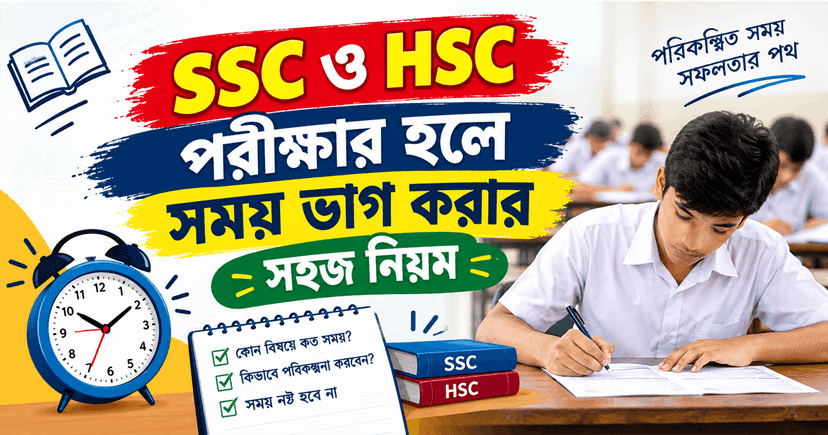 SSC ও HSC পরীক্ষার হলে সময় ভাগ করার সহজ নিয়ম